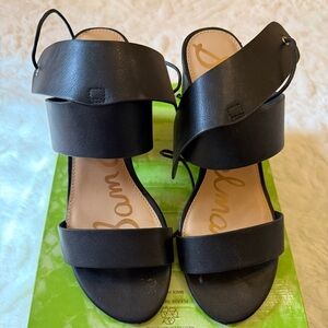 Sam Edelman Black Strappy Sandals